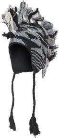 img 4 attached to 🧢 The Collection Royal Mohawk Woolen Lined Beanie Ear Flap Hat: Stay Warm and Stylish!