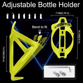 img 1 attached to 🚲 Aohan Bike Water Bottle Holder: Lightweight Bicycle Water Bottle Cage Mount for Road and Mountain Cycling - Ideal Water Bottle Bracket for Sports