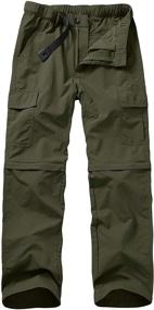 img 4 attached to Ultimate Mens Convertible Hiking Pants: Quick Dry, Lightweight, for Outdoor Travel, Safari, Fishing