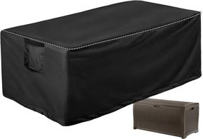 img 4 attached to 📦 Mr.You Deck Box Cover: 52-inch Outdoor Storage Box - Heavy Duty, Waterproof & Rip-Resistant (52L x 27W x 27H)