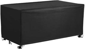 img 1 attached to 📦 Mr.You Deck Box Cover: 52-inch Outdoor Storage Box - Heavy Duty, Waterproof & Rip-Resistant (52L x 27W x 27H)