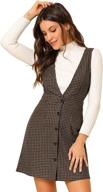 👖 allegra valentines houndstooth overalls with suspenders - women's clothing logo