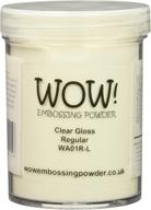 embossing powder - clear gloss regular, large 160ml jar logo