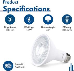 img 3 attached to 💡 Efficient and Adjustable Illumination: HyperSelect PAR30 Light 3000K Dimmable