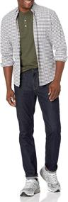 img 1 attached to Slim Fit Short Sleeve Men's Clothing and Shirts - Amazon Essentials