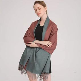 img 1 attached to Longwu Cashmere Pashminas Blanket: 🧣 Optimal Women's Accessories, Scarves & Wraps