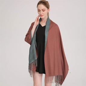 img 2 attached to Longwu Cashmere Pashminas Blanket: 🧣 Optimal Women's Accessories, Scarves & Wraps