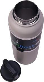 img 2 attached to Alpex Eco Flask Hydration Bottle Grey