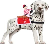 🎃 halloween pet costume seis: dog jockey horse race outfit for cats & funny cosplay clothes - perfect for parties & photos логотип