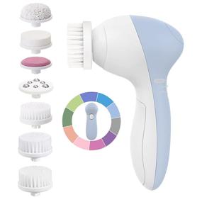 img 4 attached to Revitalize Your Skin with the Facial Cleansing Brush Face Scrubber: Electric Exfoliating Spin Cleanser Device for Deep Cleaning and Exfoliation - Waterproof, Rotating Spa Machine