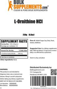 img 3 attached to BulkSupplements порошок L-орнитин HCL, граммы