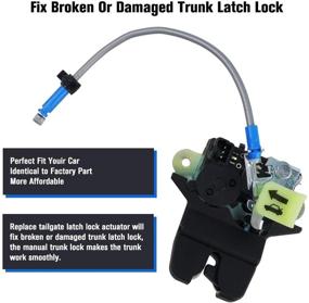 img 1 attached to 🔒 Tailgate Trunk Lock for Hyundai Sonata 1.6L 2.0L 2.4L Engines 2015-2017 - Secure & Reliable Tailgate Latch Lock