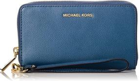 img 4 attached to Michael Kors Leather Smartphone Wristlet