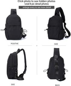 img 1 attached to Crossbody Backpack Lightweight Waterproof Port Nylon