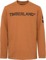 shop the stylish timberland boys' long sleeve tree logo graphic t-shirt logo