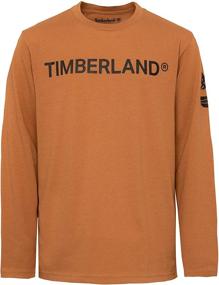 img 2 attached to Shop the Stylish Timberland Boys' Long Sleeve Tree Logo Graphic T-Shirt