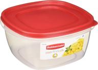 🔴 красный контейнер для хранения продовольствия rubbermaid easy-find lid, 14 чашек, набор из 2-х, двойной пакет логотип