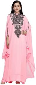 img 4 attached to ANIIQ Farasha Sleeves Georgette Evening Women's Clothing and Dresses