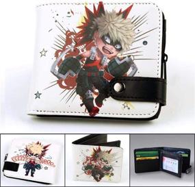 img 1 attached to Qushy Academia Cartoon Wallet Purse