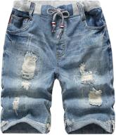 loktarc ripped pull shorts distressed boys' clothing logo