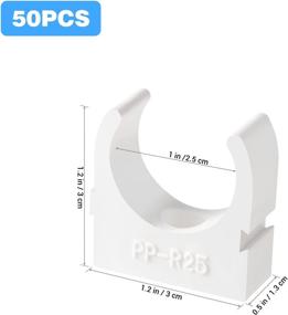 img 2 attached to DOITOOL 50PCS Pex Pipe Support Hangers: Secure your Pipes with 3/4 Inch U-Hook PEX Holder PVC Pipe Clamps Clips