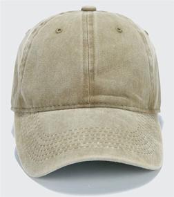 img 3 attached to 🧢 Edoneery A1008: Unisex Cotton Adjustable Washed Twill Baseball Cap Hat - Stylish & Comfortable