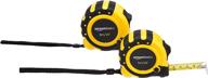 📏 accurate and durable amazonbasics 8 meter tape measure set: perfect for precise measurements логотип