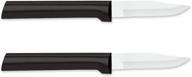 🔪 rada cutlery peeling paring knife w202/2 - black handle, pack of 2: unbeatable precision and durability logo