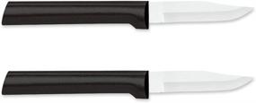 img 4 attached to 🔪 Rada Cutlery Peeling Paring Knife W202/2 - Black Handle, Pack of 2: Unbeatable Precision and Durability