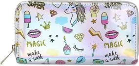 img 3 attached to Stylish and Adorable Women's Wallets - Compact and Fashionable Ladies Wallets