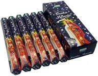 🕯️ santa muerte black incense sticks - 120 count box - darshan incense логотип