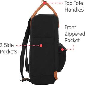 img 1 attached to Fjallraven Kanken Backpack Everyday Black Outdoor Recreation in Camping & Hiking