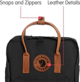 img 3 attached to Fjallraven Kanken Backpack Everyday Black Outdoor Recreation in Camping & Hiking