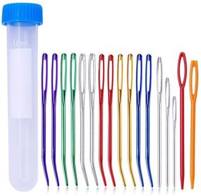 img 4 attached to 🧶 Complete 17-Piece Yarn Needle Set: Bent and Blunt Tips for Seamless Hand Sewing & Crochet Projects - Includes Plastic Needle