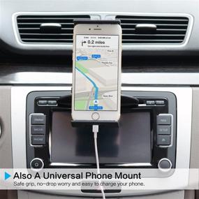 img 1 attached to 📱 APPS2Car Universal Car Mount: CD Slot Tablet & Cell Phone Holder for 7-11 inch Tablets and 3.5-7 inch Smartphones - Dash Holder Stand for iPad Pro/Air/Mini