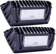 snowyfox 12v led rv exterior porch light 750 lumen for rvs, trailers, and campers - pack of 2 logo