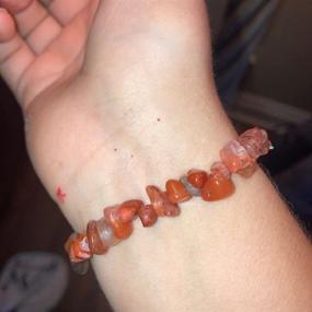 img 1 attached to Carnelian Bracelet Adjustable Healing Crystals