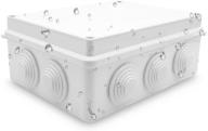 🔒 durable waterproof electrical enclosure: 200mm x 155mm x 80mm - universal protection solution логотип