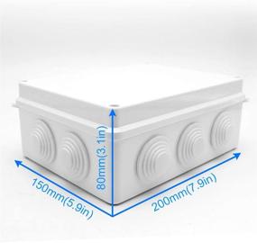 img 2 attached to 🔒 Durable Waterproof Electrical Enclosure: 200mm x 155mm x 80mm - Universal Protection Solution