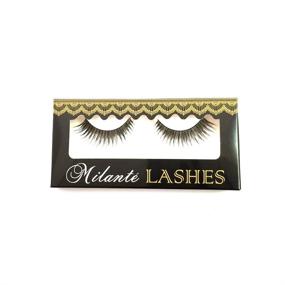 img 1 attached to 💁 Milanté BEAUTY Sassy Vegan Black False Strip Eyelashes - Naturally Thick, Long, Full, and Reusable