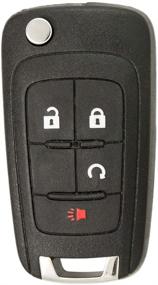 img 4 attached to 🔑 Keyless2Go 4 Button Flip Car Key Fob Replacement | OHT01060512 Keyless Remote