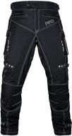 🏍️ ard men's motorcycle pants - biker dual sport motorbike pants, waterproof, windproof, all-weather riding pants with removable ce armored protection logo