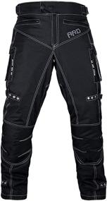 img 1 attached to 🏍️ ARD Men's Motorcycle Pants - Biker Dual Sport Motorbike Pants, Waterproof, Windproof, All-Weather Riding Pants with Removable CE Armored Protection