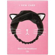 🐱 i dew care black cat headband: the ultimate headband for face washing, makeup, shower, bath & korean skincare - perfect for teen girls logo