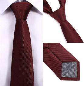 img 2 attached to Fortunatever Formal Necktie Multiple Colors Men's Accessories