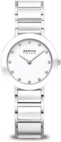 img 1 attached to ⌚ ЖЕНСКИЕ ЧАСЫ BERING с кварцевым механизмом: стильный ремешок из нержавеющей стали в серебристом цвете (Модель: 11429-754)