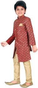 img 2 attached to Exquisite Ethnic Handwork Embroidered Sherwani Clothing Sets for Boys