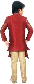 img 3 attached to Exquisite Ethnic Handwork Embroidered Sherwani Clothing Sets for Boys