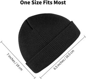 img 3 attached to 🧣 Warm and Stylish Cooraby Beanie Cap: Perfect Winter Knit Hat for Men and Women