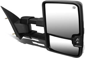 img 4 attached to DNA Motoring TWM-016-T888-BK-SM-R Powered Heated Telescopic Towing Mirror with Turn Signal Light - Compatible with 2014-2017 Silverado 1500 and Sierra 1500 (Right Side)